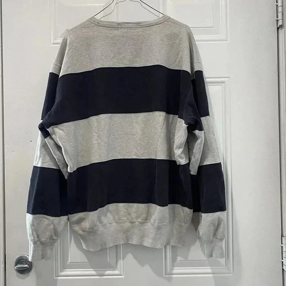 Vintage 90s Polo Sport Ralph Lauren Men's Relaxed Stripe Crewneck Sweatshirt L - Picture 5 of 10
